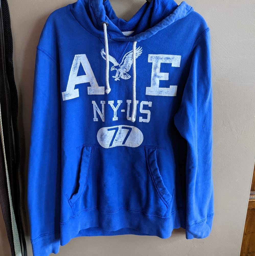 American Eagle Royal Blue Athletic Fit Hoodie